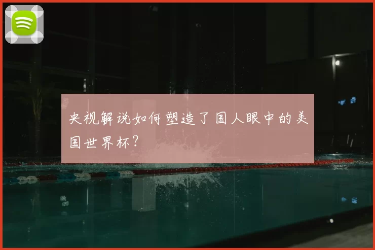 央视解说如何塑造了国人眼中的美国世界杯?
